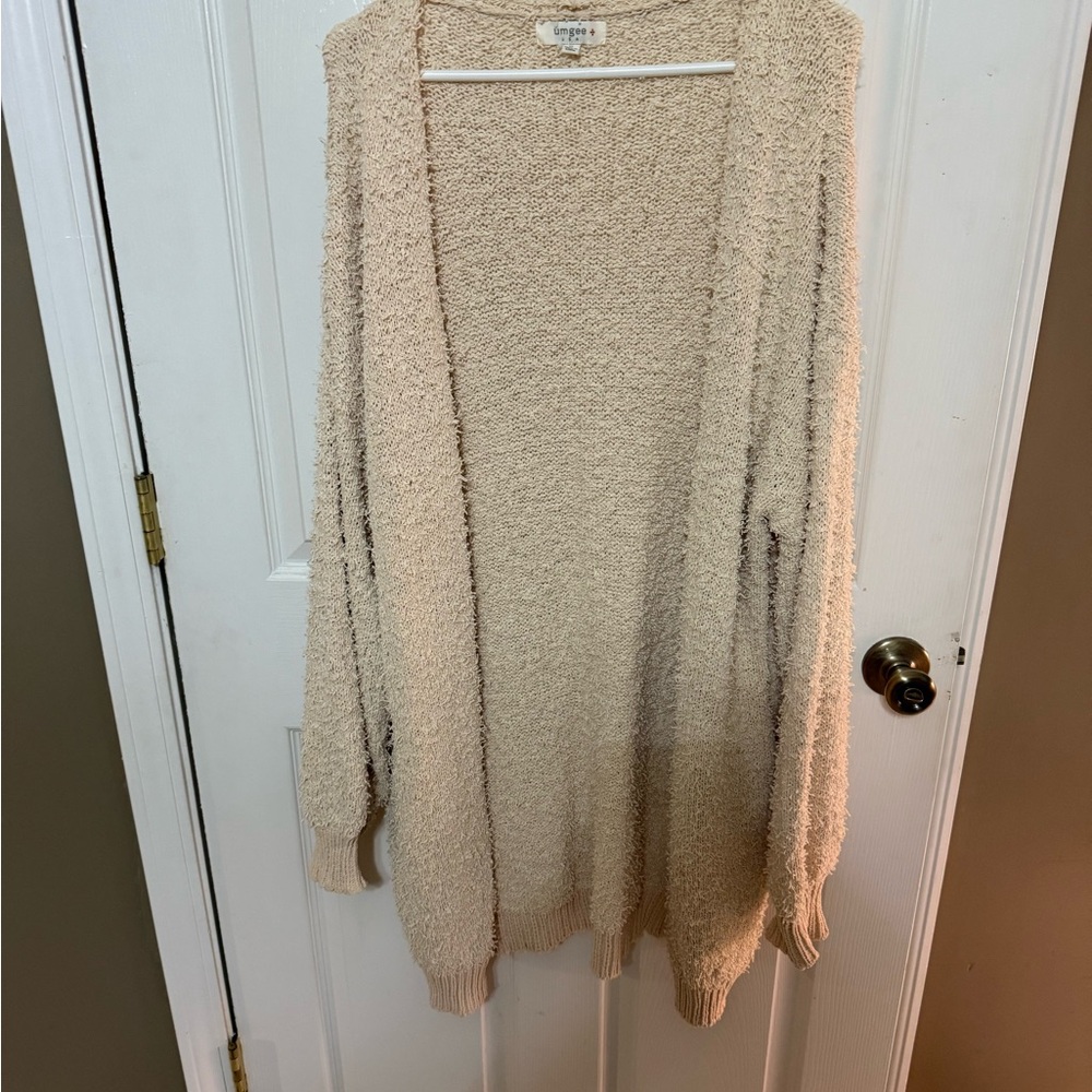Cozy Cream Open-Front Sweater